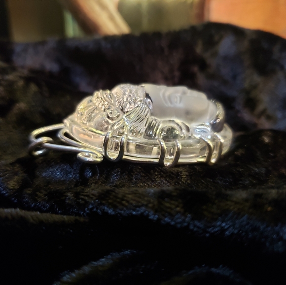 Crystal Quartz Buddha pendant - Picture 4 of 8